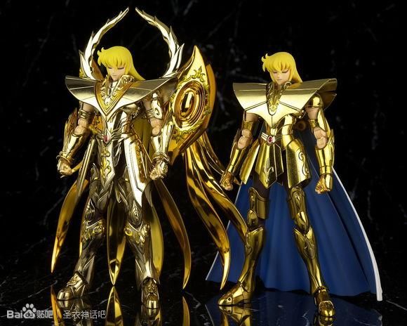十二宫黄金圣斗士手办,普通圣衣和神圣衣对比
