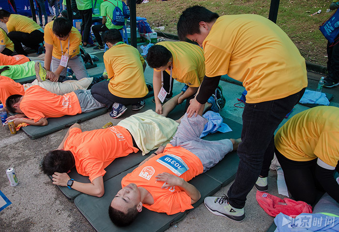 U-run南京工业大学校园马拉松现场。