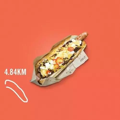 跑步的人果然不简单,用跑步路线画出美食图