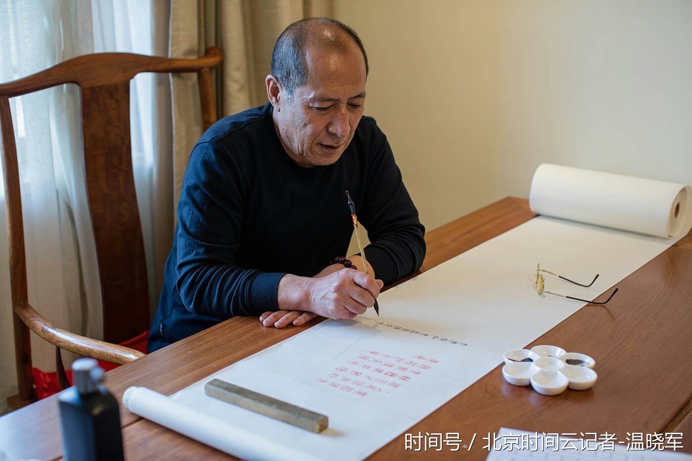 金石书法家宫廷元篆书《楞严经》在五台山开笔 金石书法家宫廷元篆书《楞严经》在五台山开笔