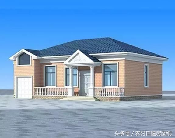 6款一层农村自建房设计图,20万的小别墅,款款