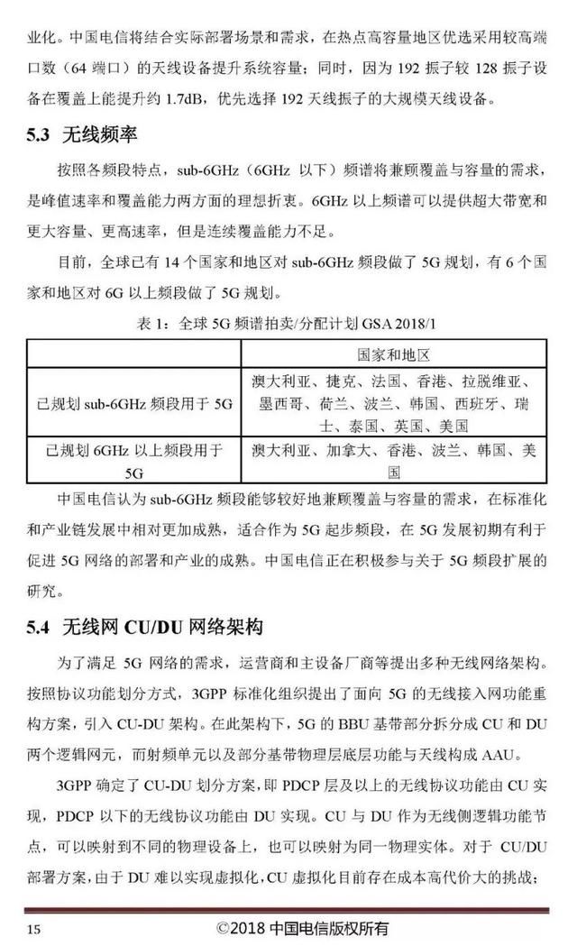 定了!中国电信的5G技术这么搞…