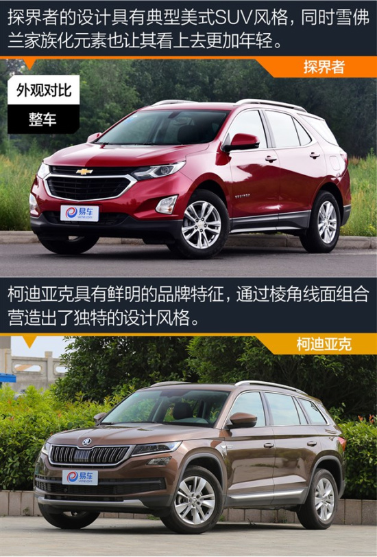 探界者对比柯迪亚克 四驱/7座该选谁?