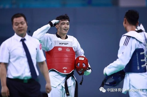 全运会跆拳道比赛 郑姝音田间夺冠
