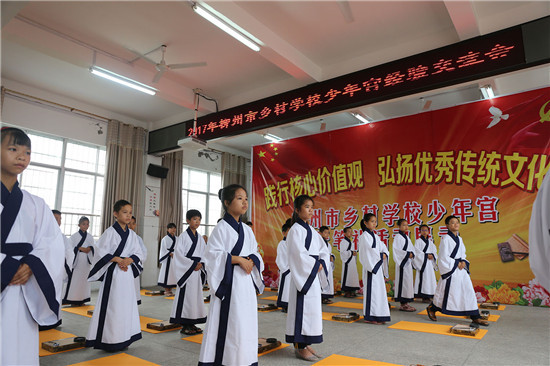 柳州市举行乡村学校少年宫交流活动