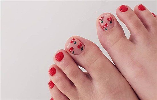 2018显白的脚部美甲图片合集 适合夏季的小清