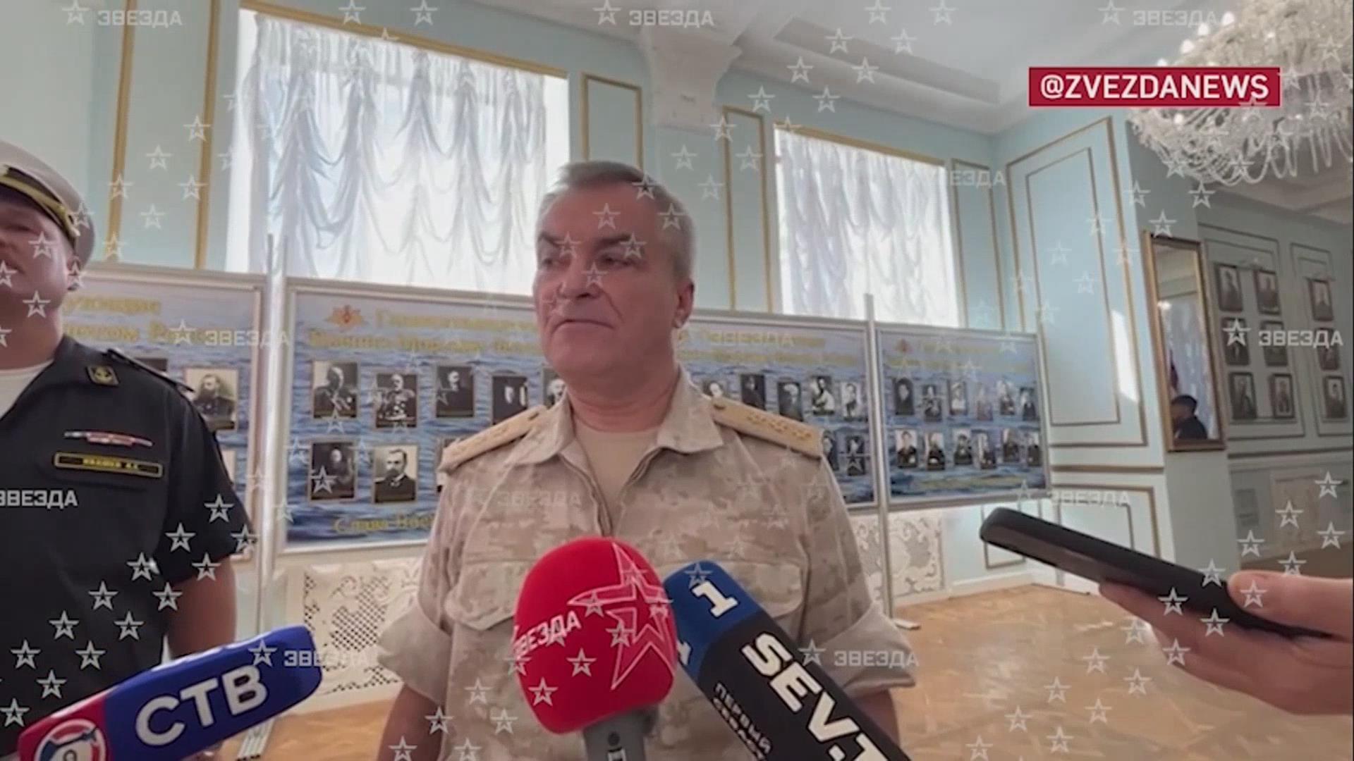 被乌方传死讯 俄黑海舰队司令露面接受电视采访 被乌方传死讯 俄黑海舰队司令露面接受电视采访