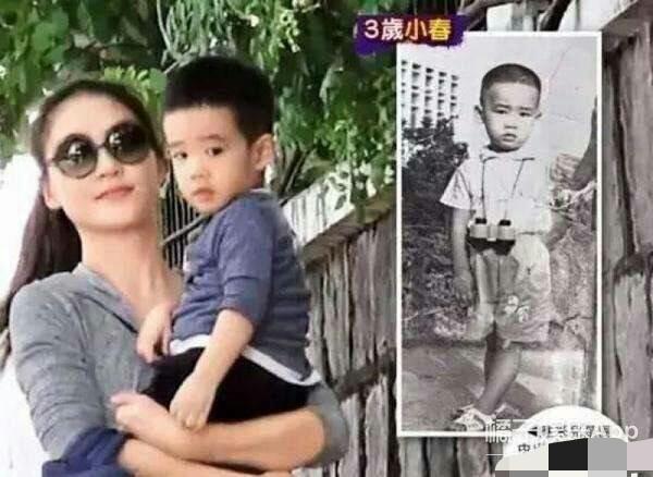 应采儿晒照吐槽陈小春父子,网友:沐浴在爱河的