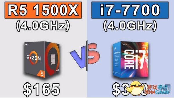 R5 1500X价格是i7-7700的一半,性能却十分相