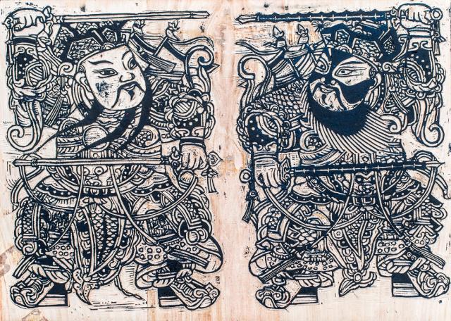 小门神中门神 神荼郁垒(图片源自网易新闻)