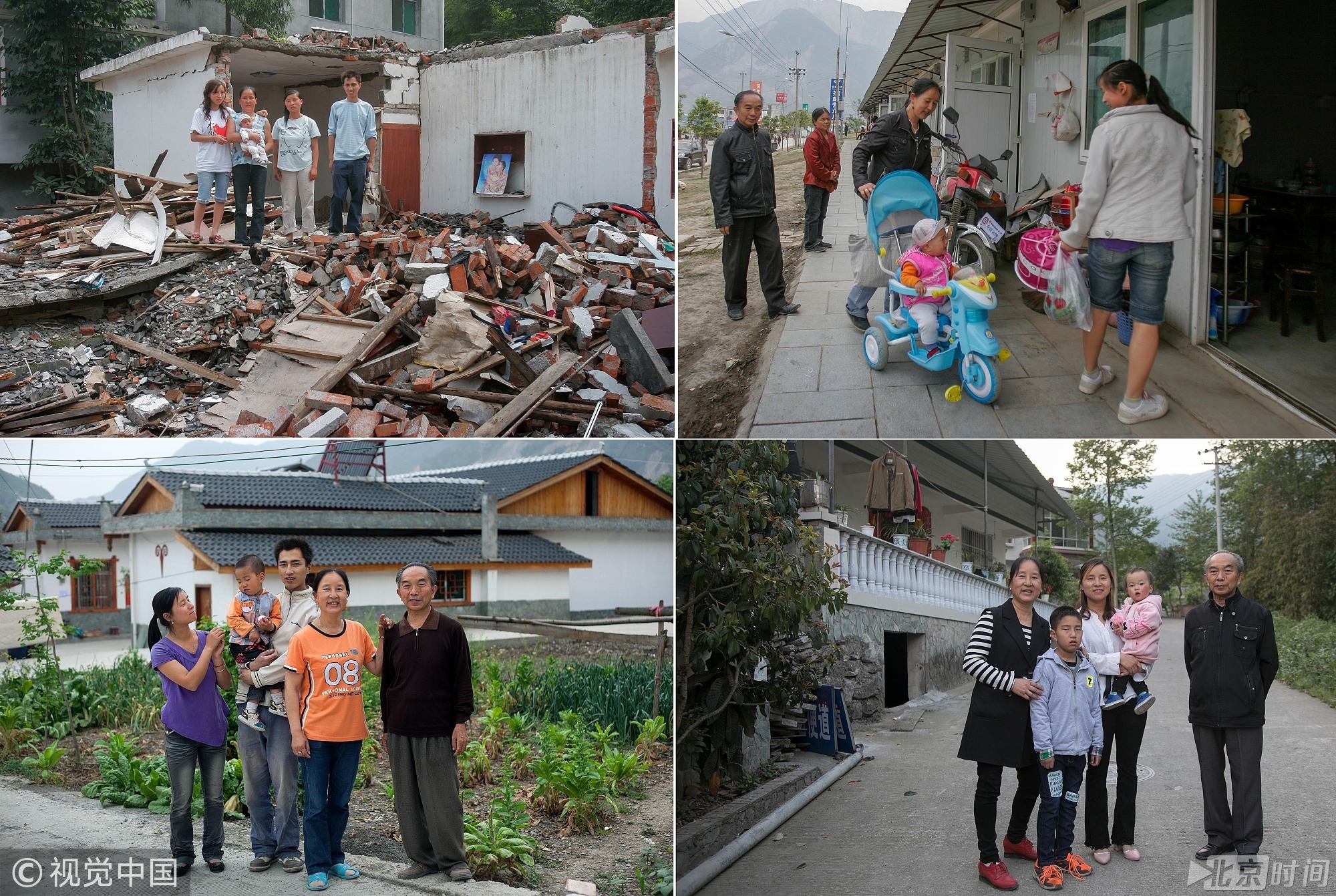 汶川地震十年后的他与他们:因为尚未满月的孩子哭闹,陈雪抱着孩子刚刚从卧室出来,大地震发生了,卧室塌了,她和孩子幸免于难。但她当时在北川县城做木工活的爸爸却失踪了,遗体一直没有找到。十年来,陈雪的母亲又找了老伴儿,陈雪也生了二胎,还从村妇女主任被选举为村支书,但她最想做的,还是能陪着爸爸喝两杯,但这个心愿无法再实现了。