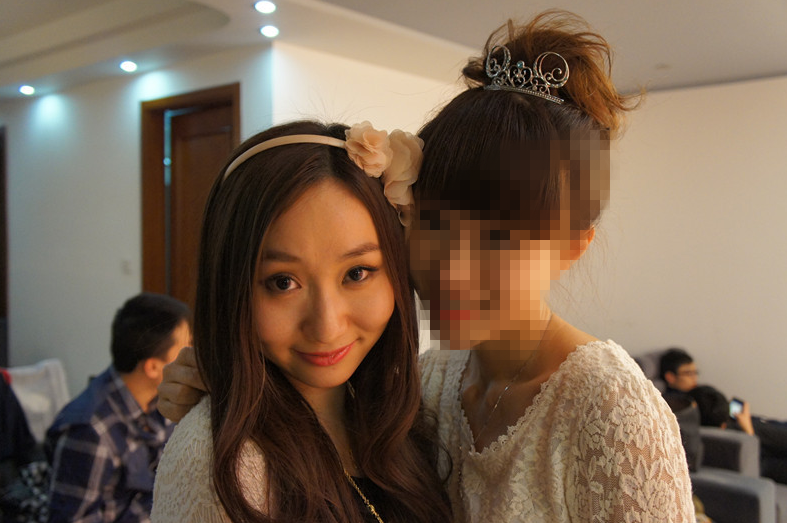 杨慧与朋友自拍