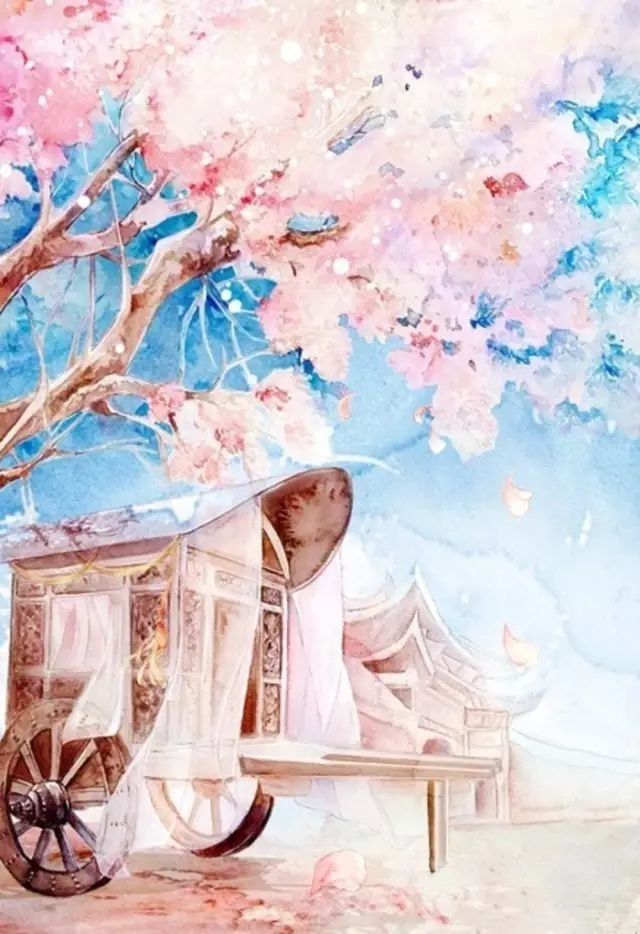 45张唯美古风插画风景壁纸
