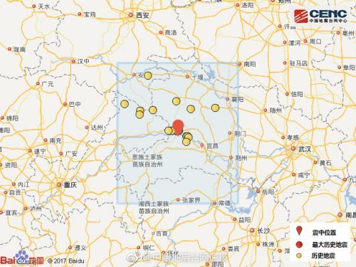 湖北秭归发生4.3级地震 湖北地震最新消息多地