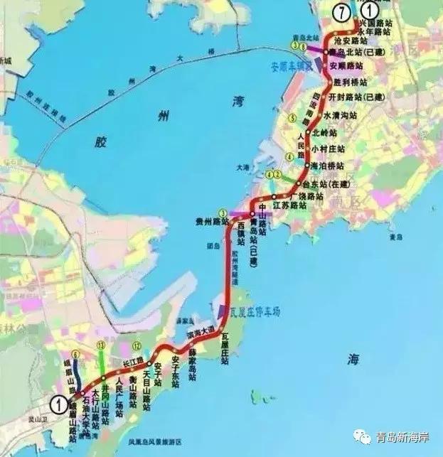 青岛西海岸地铁最全线路、站点、换乘攻略,速收藏! 青岛西海岸地铁最全线路、站点、换乘攻略,速收藏!