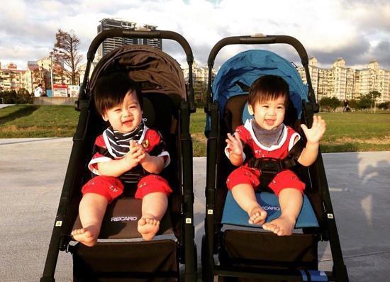 林志颖双胞胎儿子近照曝光,一个比一个帅