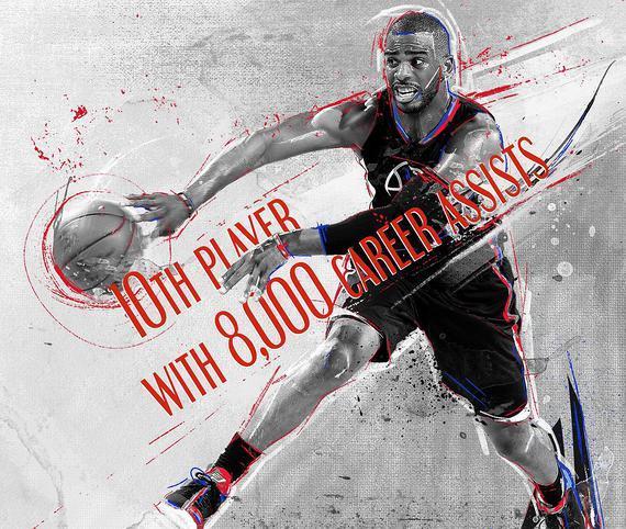 里程碑!圣保罗助攻破8000大关 比肩魔术师大O