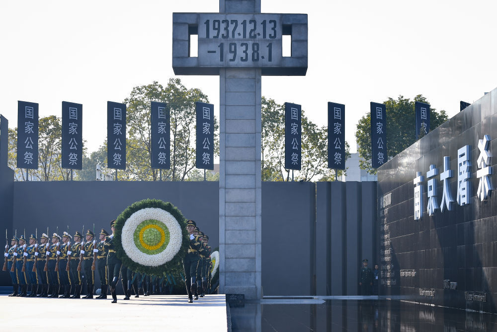 江苏南京,侵华日军南京大屠杀遇难同胞纪念馆庄严肃穆.