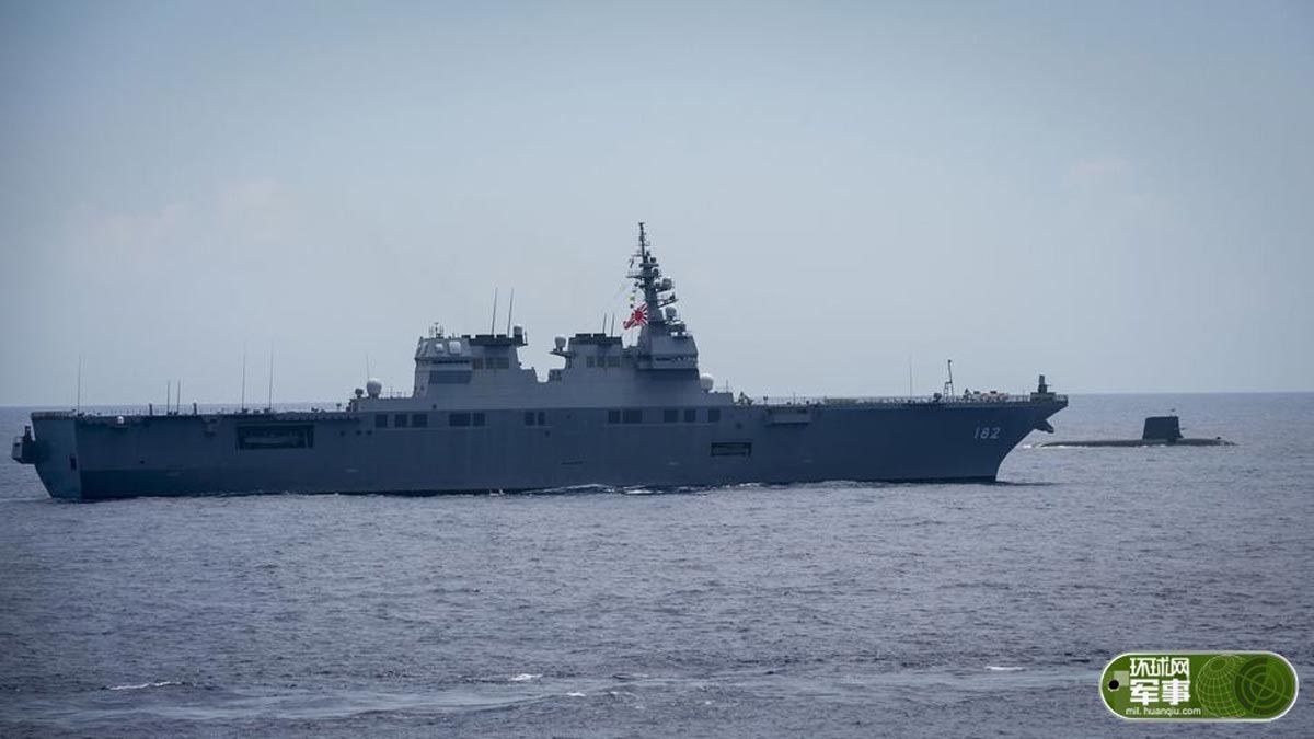 美军发布美日印马拉巴尔-2018联演照片:中国