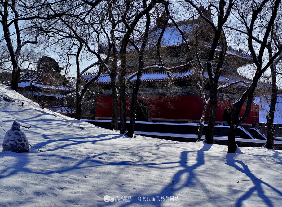 一夜春雪 再现盛京十景之"福陵瑞雪"
