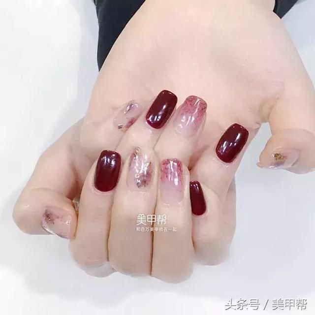 2018年最新的酒红色美甲都在这!