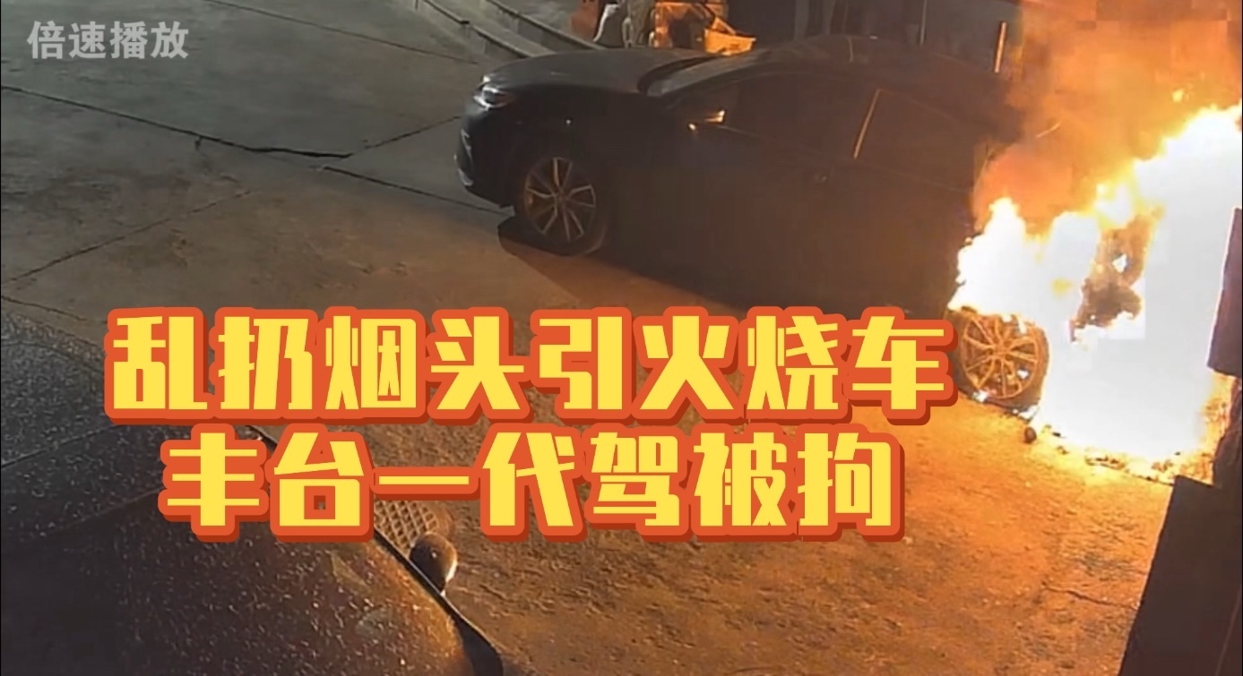 乱扔烟头引火烧车 丰台一代驾被拘! 乱扔烟头引火烧车 丰台一代驾被拘!