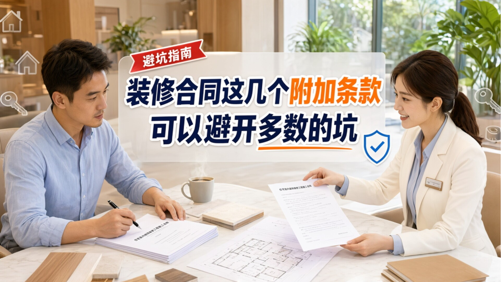 装修合同加5个附加条款，可以避开多数的坑！