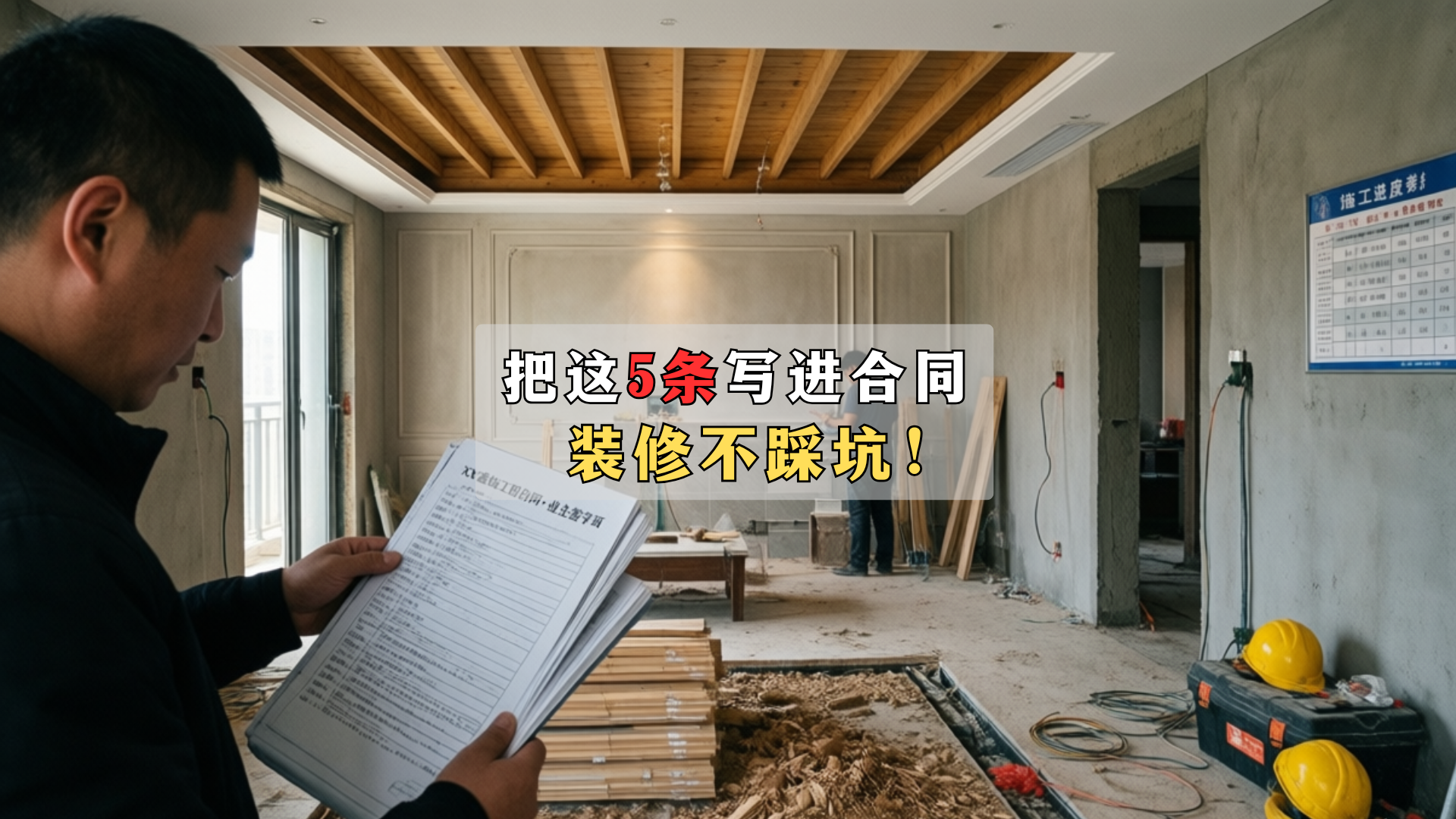 把这5条写进合同,装修不踩坑 把这5条写进合同,装修不踩坑