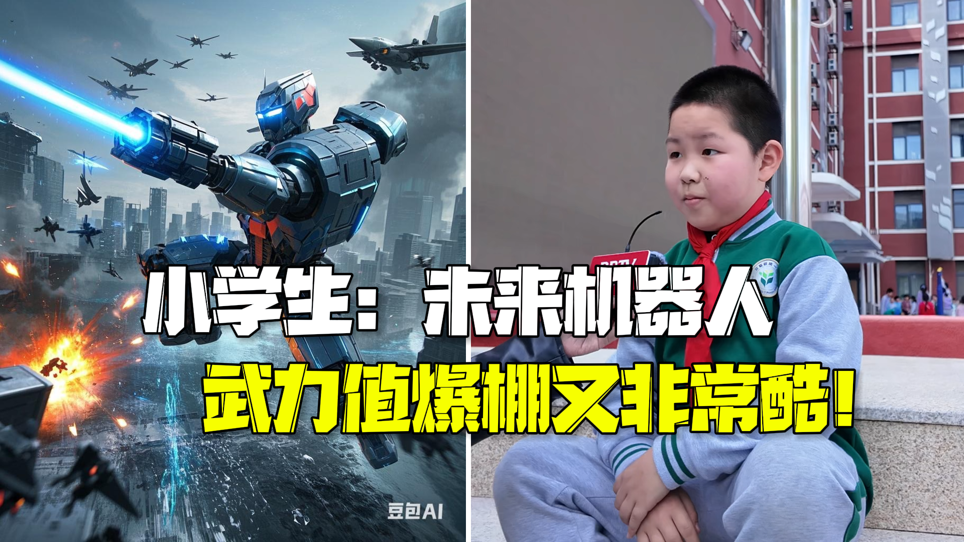 AI画出你眼中的机器人朋友 小学生:未来机器人是六边形战士 AI画出你眼中的机器人朋友 小学生:未来机器人是六边形战士