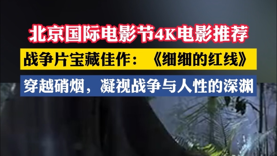 北京国际电影节宝藏影片——美国版“抗日神剧”《细细的红线》! 北京国际电影节宝藏影片——美国版“抗日神剧”《细细的红线》!
