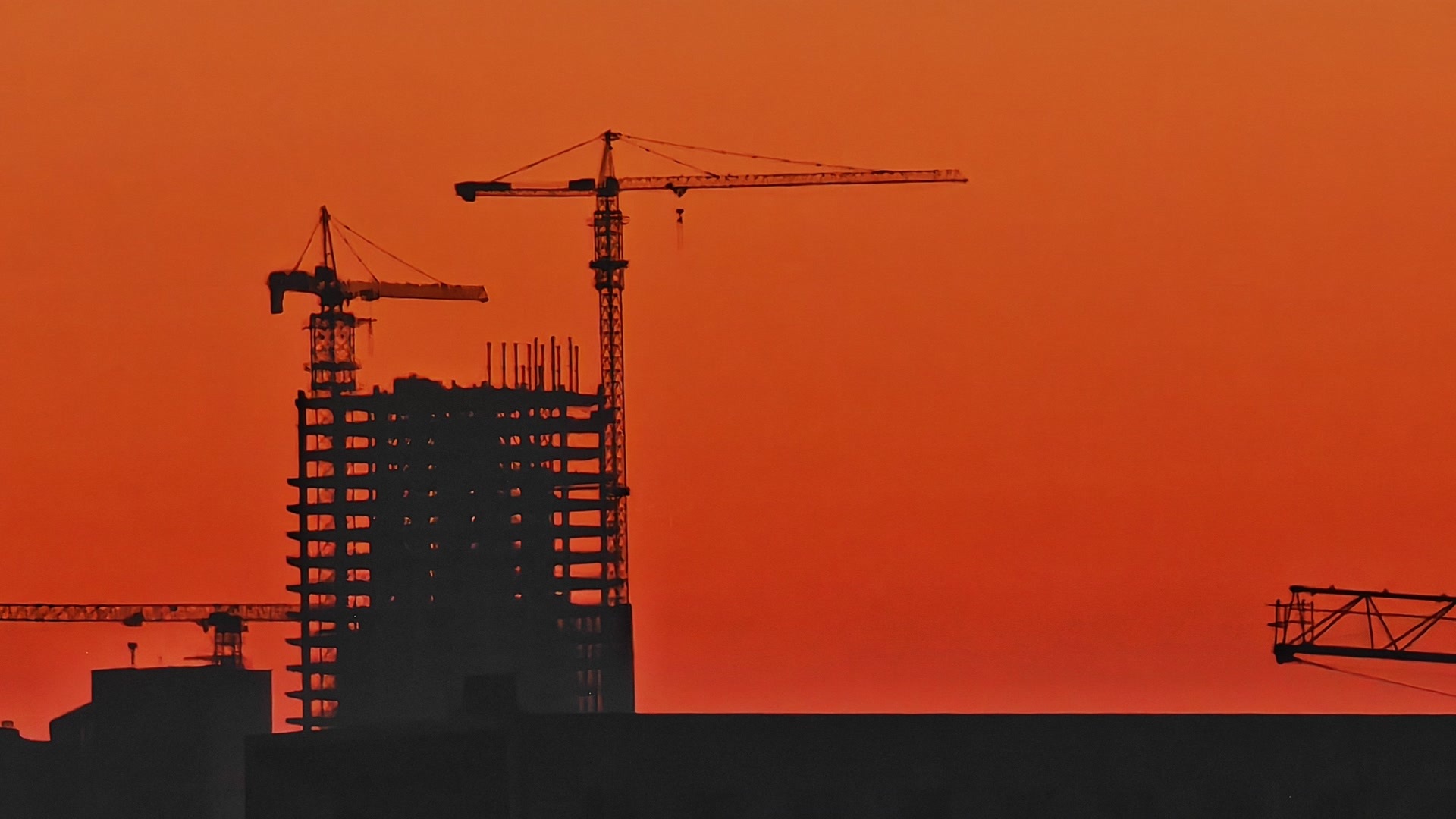 北京今晨天空,朝霞变身“调色师” 北京今晨天空,朝霞变身“调色师”
