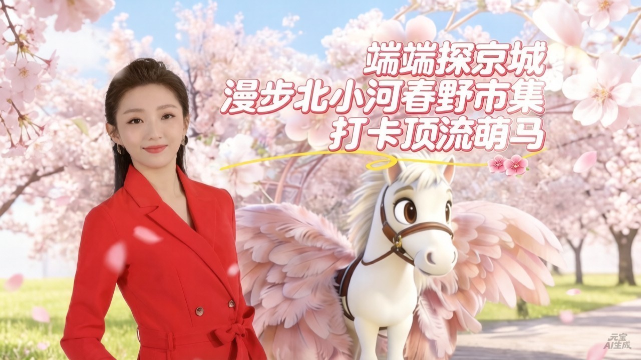 端端探京城｜漫步北小河春野市集 打卡顶流萌马