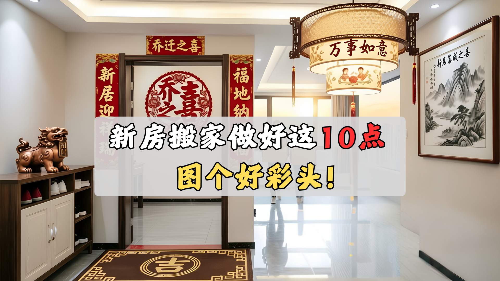 新房搬家做好这10点,图个好彩头! 新房搬家做好这10点,图个好彩头!
