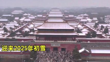 北京初雪遇上八百年古树，雪落中轴，美不胜收！