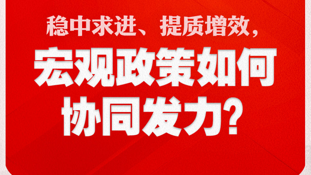 稳中求进、提质增效，宏观政策如何协同发力？