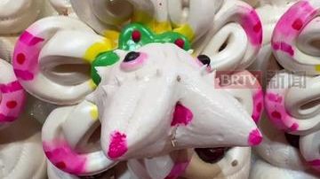 工艺美术馆的4.5米花馍山太震撼了!国家级审美! 工艺美术馆的4.5米花馍山太震撼了!国家级审美!