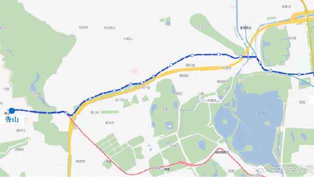 红叶节期间 北京公交新开1条通游专线 涉颐和园、香山等景区 红叶节期间 北京公交新开1条通游专线 涉颐和园、香山等景区