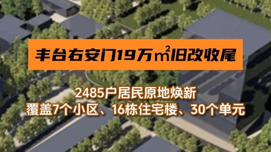 丰台右安门19.2万㎡旧改收尾,2485户居民原地焕新 丰台右安门19.2万㎡旧改收尾,2485户居民原地焕新
