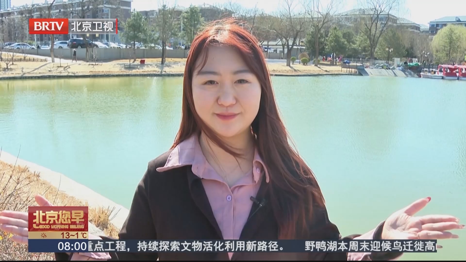 早春赴花约 西海子公园繁花绽放