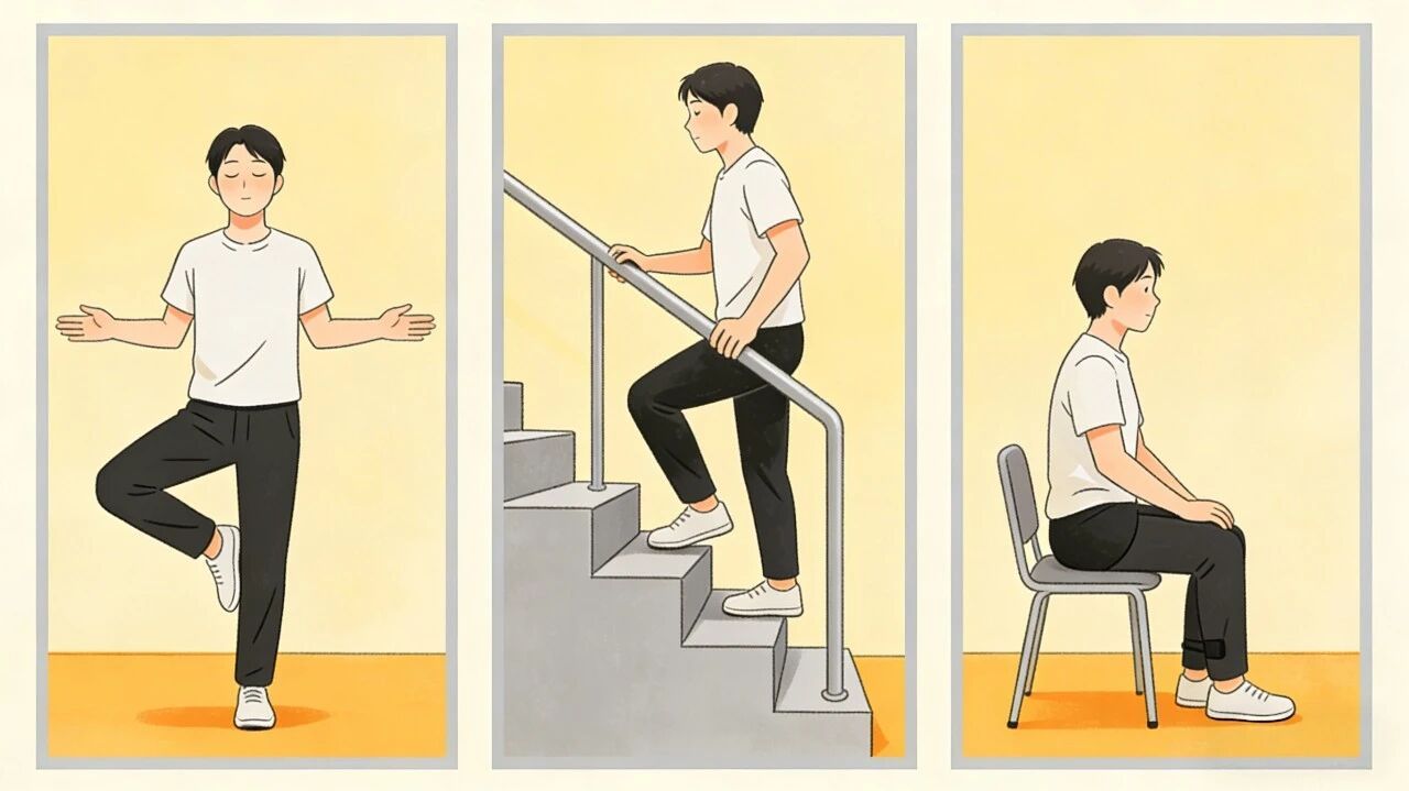 3个动作自测衰老,能做到说明身体很“年轻” 3个动作自测衰老,能做到说明身体很“年轻”