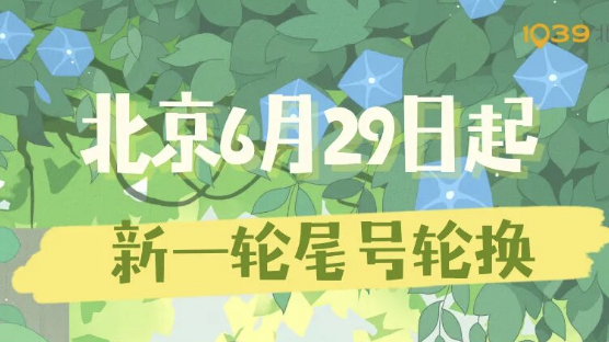 下周一，在北京开车您要注意车尾号