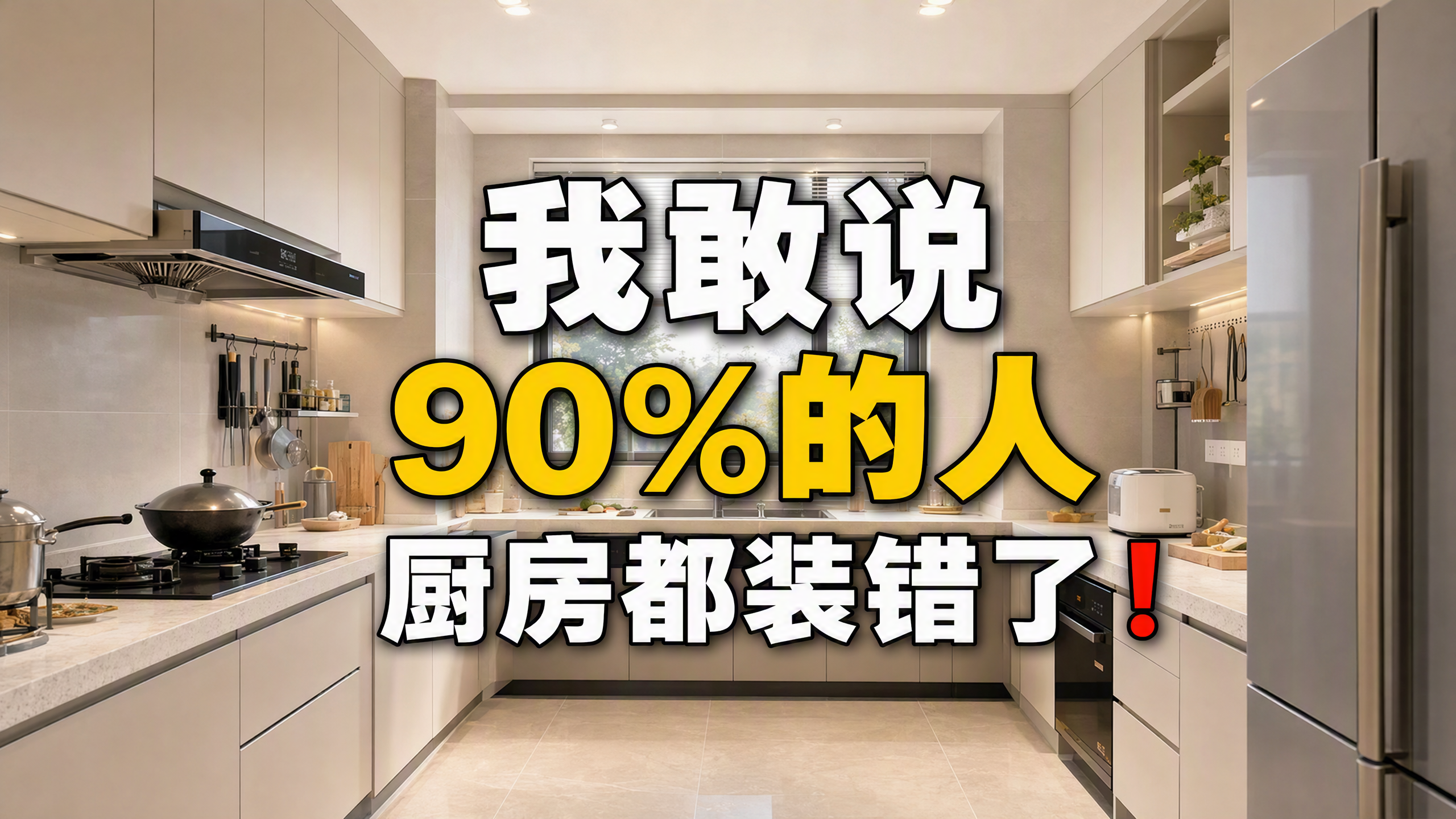 我敢说，90%的人厨房都装错了！