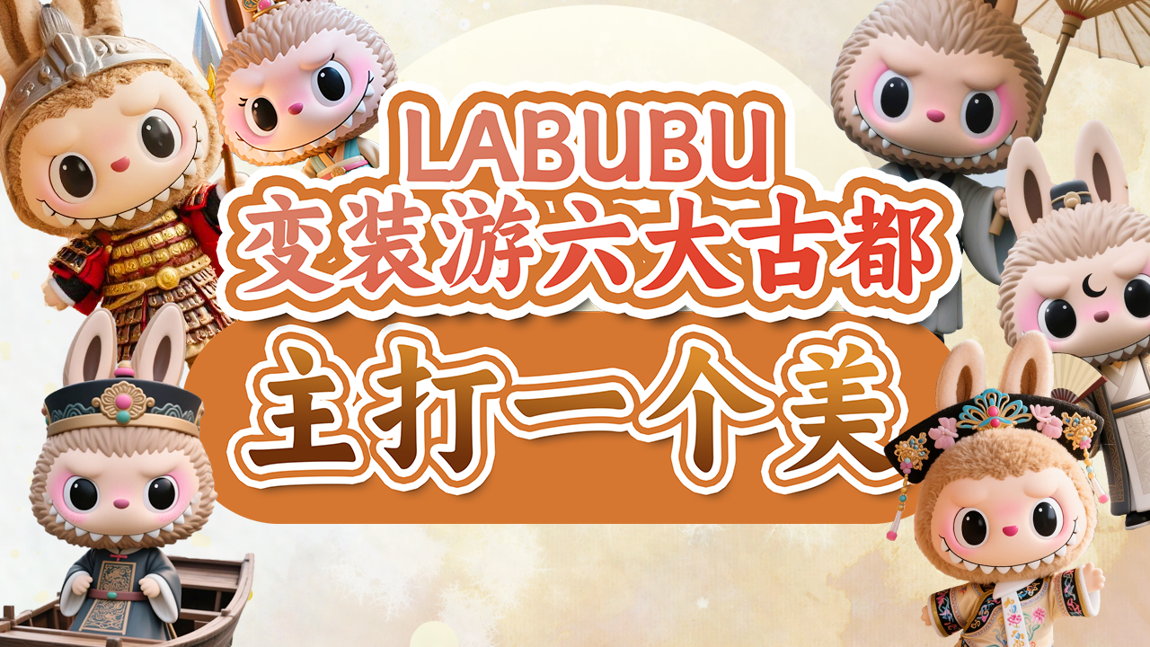 文化与自然遗产日 | 新晋顶流LABUBU限定打卡变装 三十秒畅游六大古都