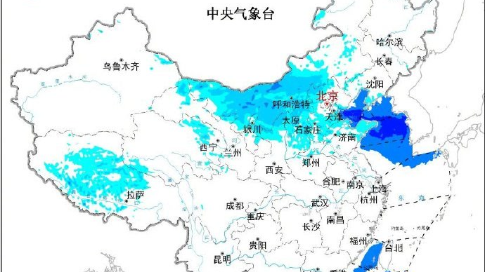 中央气象台发布大风蓝色预警，华北等地有5～6级西北风