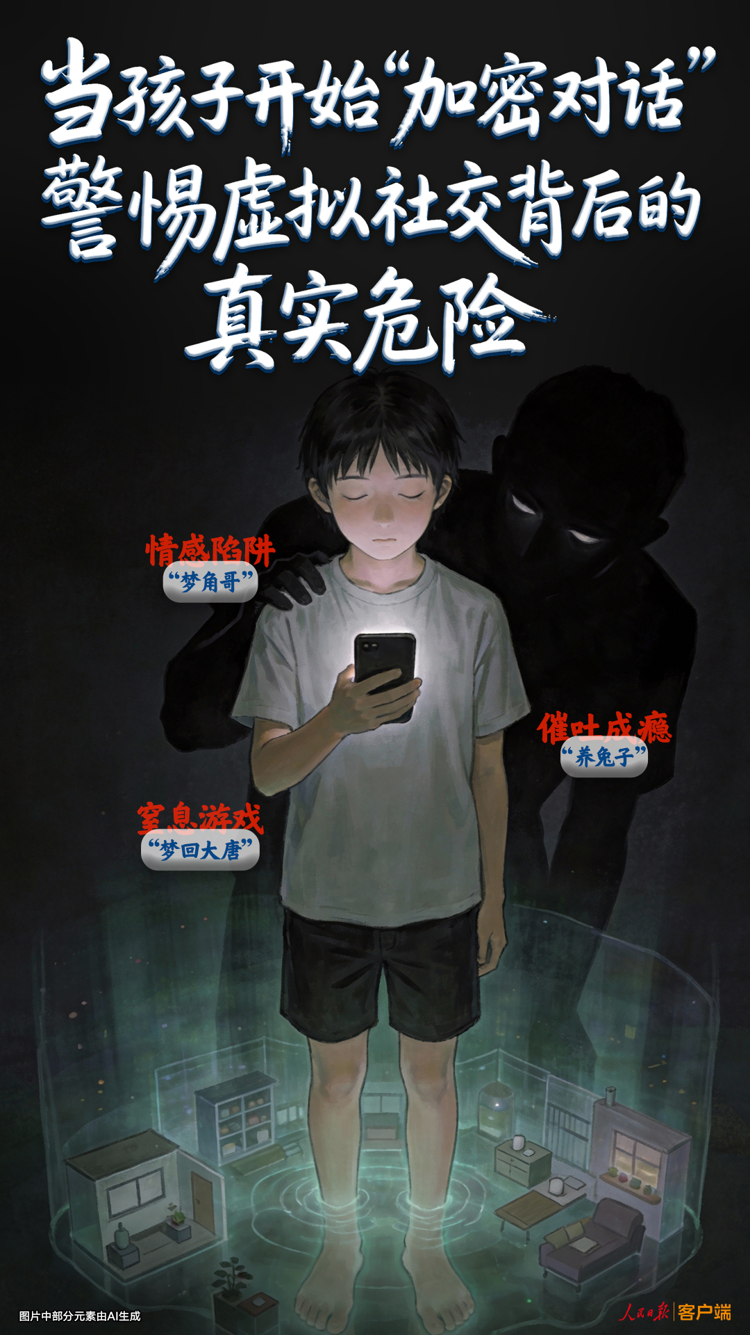 当孩子开始“加密对话”,警惕虚拟社交背后的真实危险 当孩子开始“加密对话”,警惕虚拟社交背后的真实危险