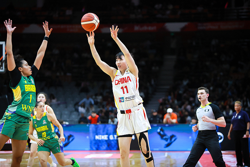 中国女篮击败巴西女篮,世界杯资格赛4胜1负收官 中国女篮击败巴西女篮,世界杯资格赛4胜1负收官