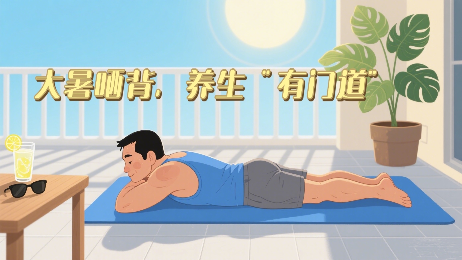 大暑晒背,养生有“门道”_北京时间