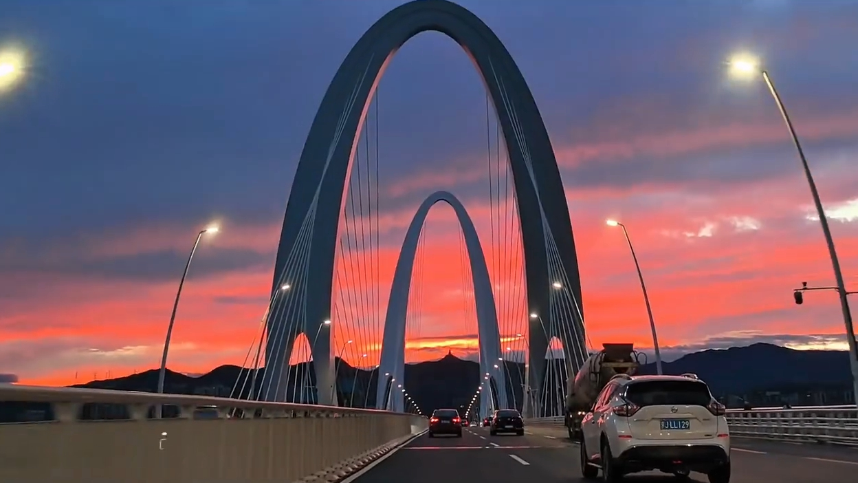 石景山绝美晚霞霸屏! 石景山绝美晚霞霸屏!