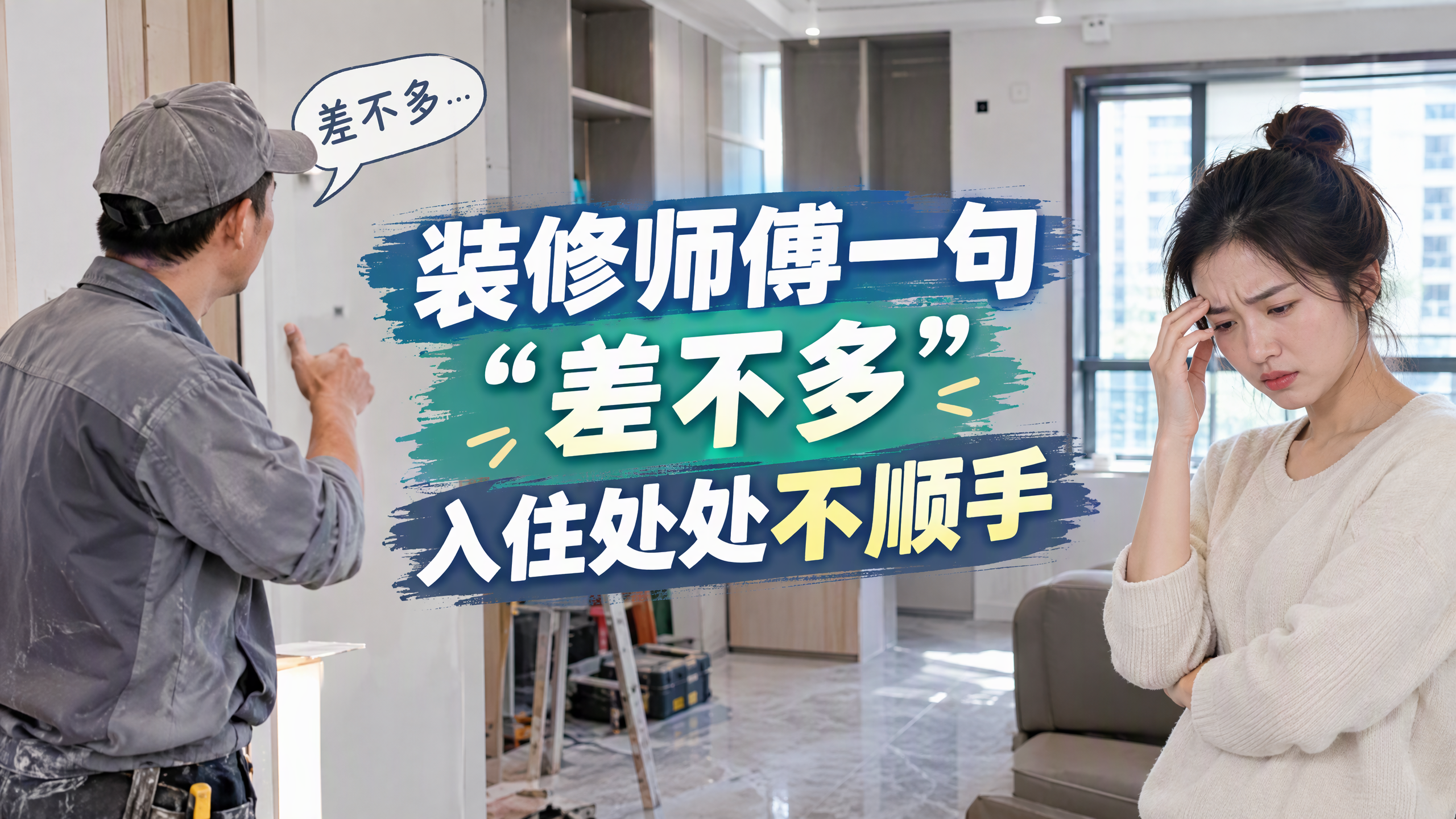 装修师傅一句“差不多”,入住处处不顺手! 装修师傅一句“差不多”,入住处处不顺手!