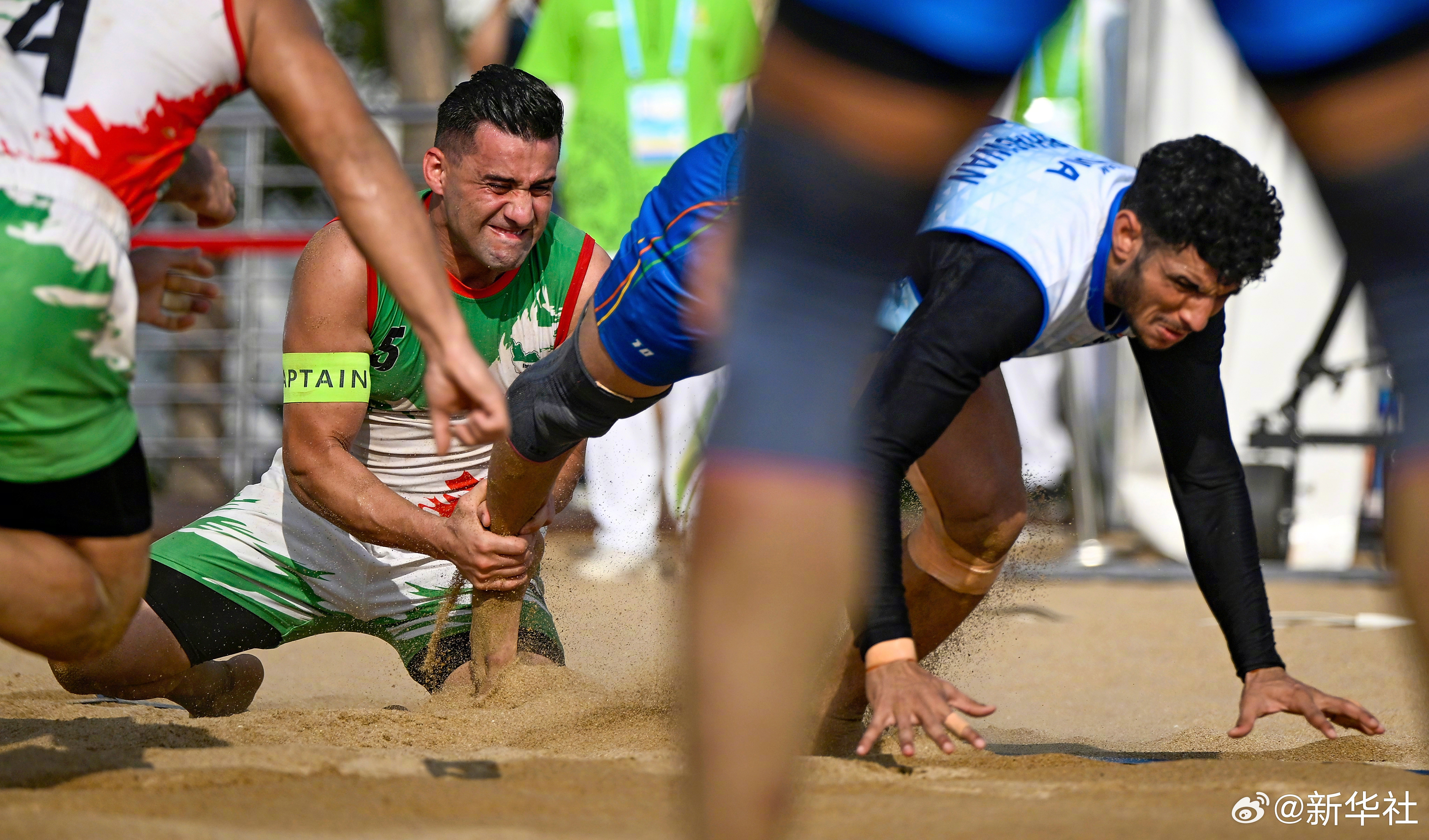 亚沙会 沙滩卡巴迪男子决赛:伊朗队夺冠 亚沙会 沙滩卡巴迪男子决赛:伊朗队夺冠